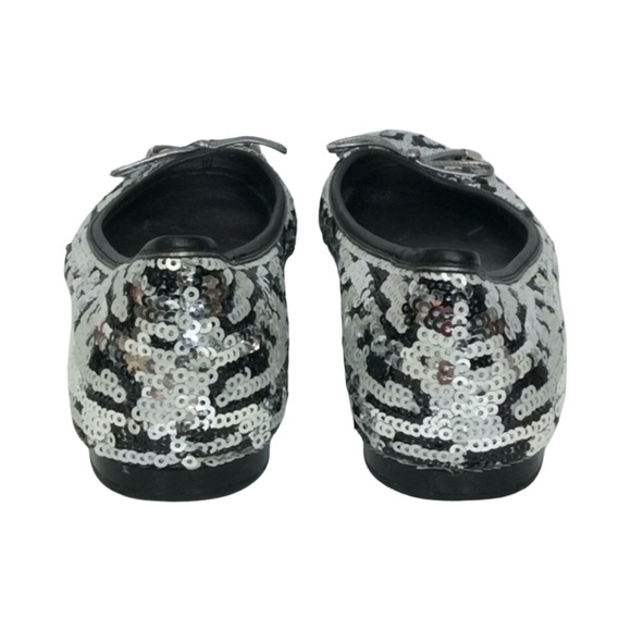 Coach Women’s Liah Snow Leopard Sequin Ballet Flats Size 5B - Picture 10 of 16